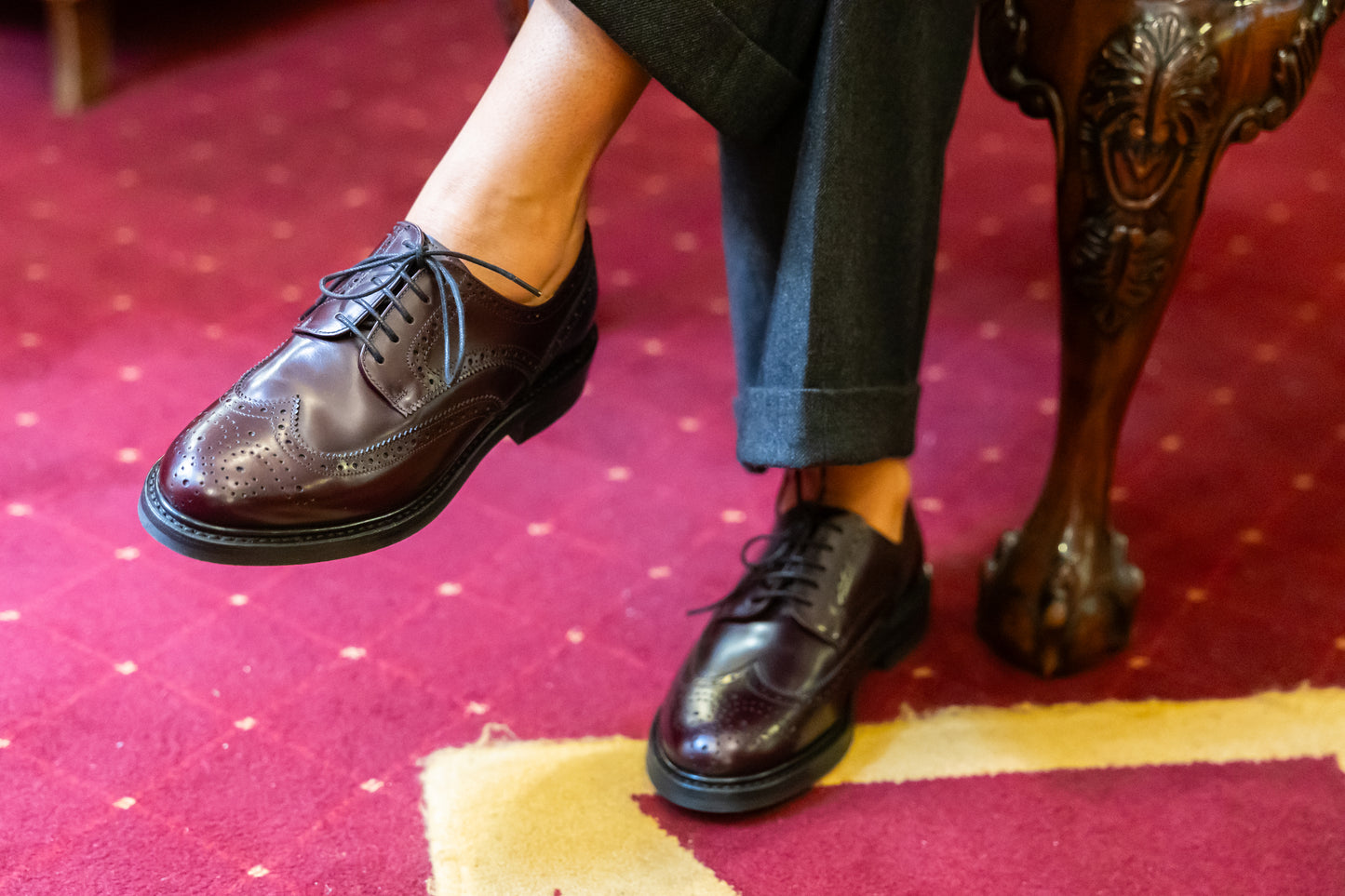 1174 Burgundy brogue