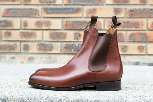 BRITISH SHOES - Boots chelsea couleur setter semelle cuir cousue