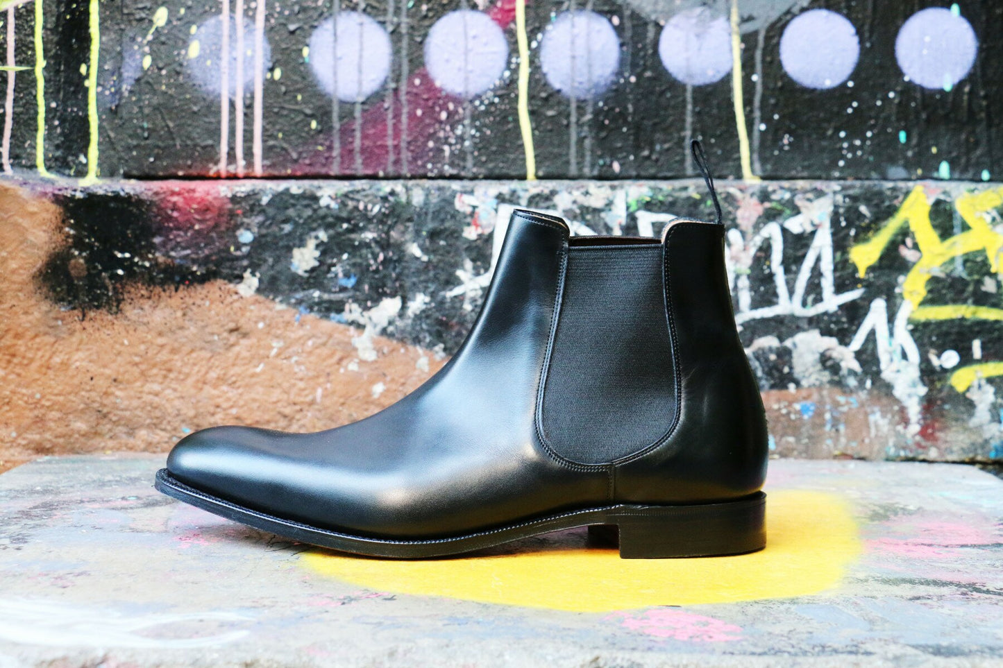 Church's - Chelsea boots cuir noir semelle cuir