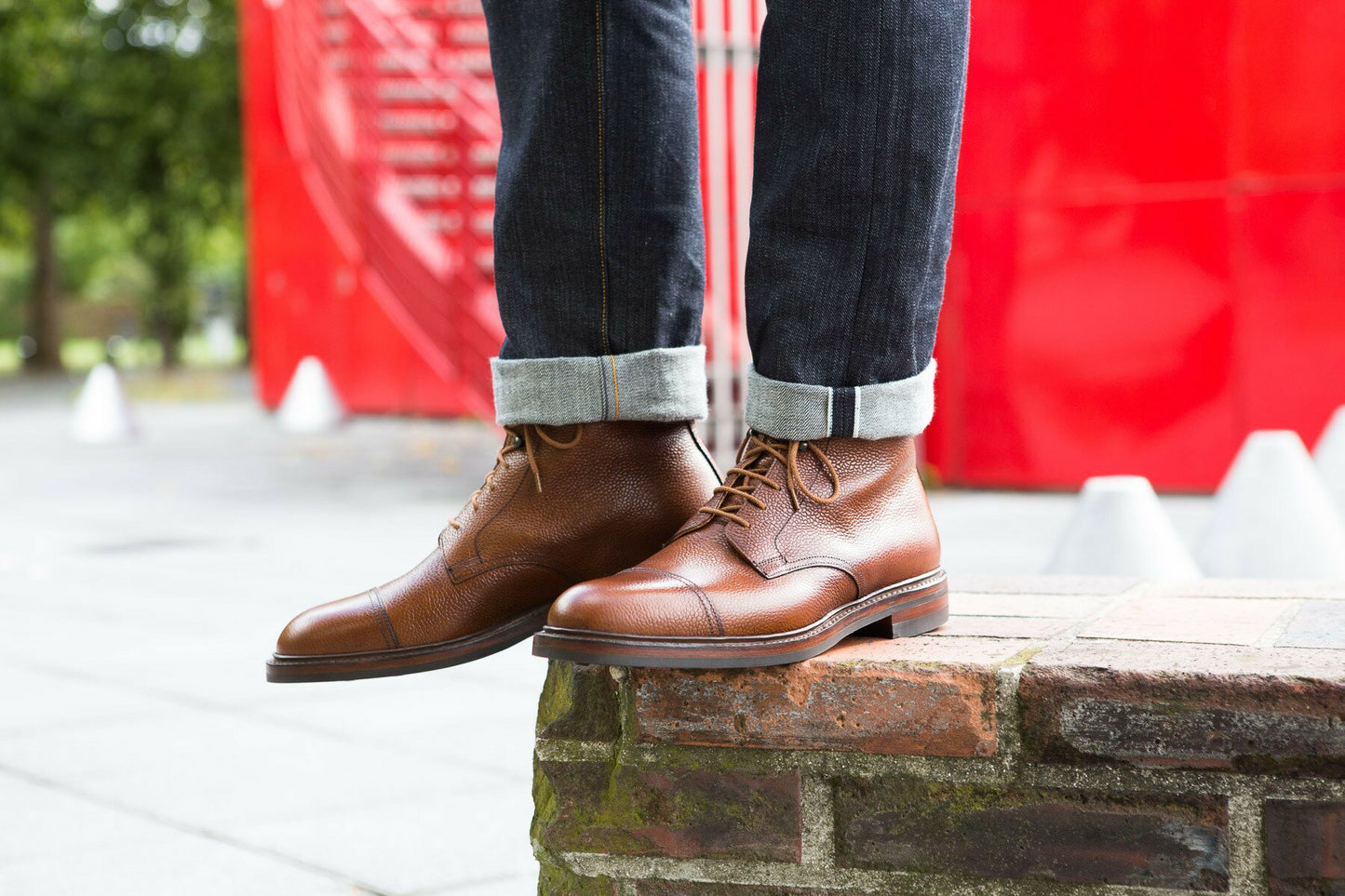 Crockett & Jones - Coniston Boots Iconique Coniston tan scotch grain semelle cousue goodyear