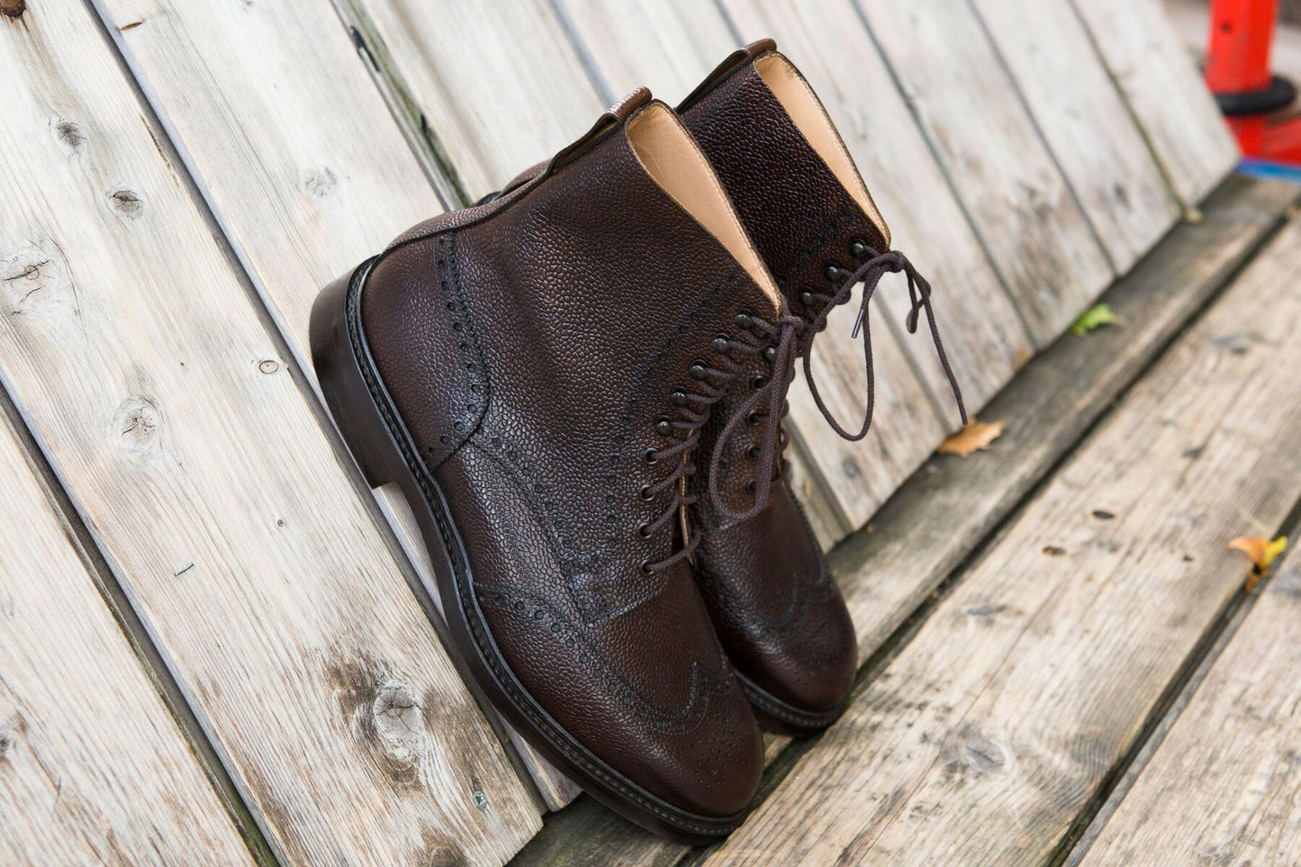 Crockett & Jones - Islay Boots Islay dark brown scotch grain semelle cousue goodyear