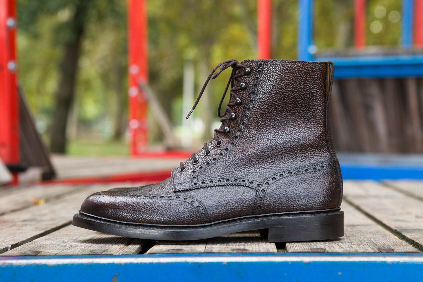 Crockett & Jones - Islay Boots Islay dark brown scotch grain semelle cousue goodyear