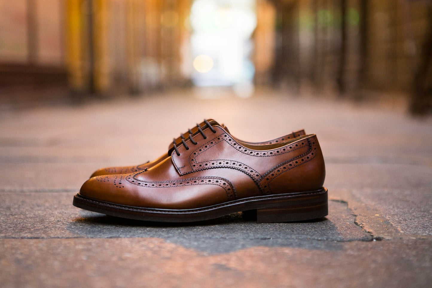 BRITISH SHOES - 12835 en cuir marron