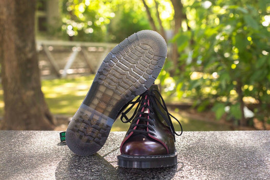 Solovair - Boots monkey burgundy rub off