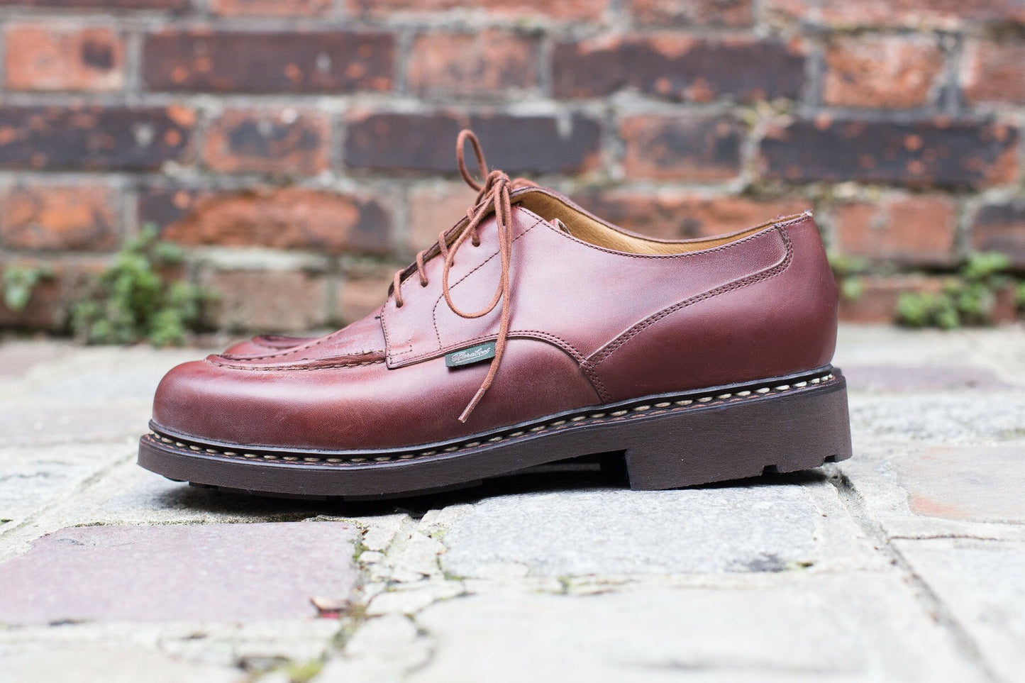 Paraboot - Derby cuir marron gold semelle cousue gomme