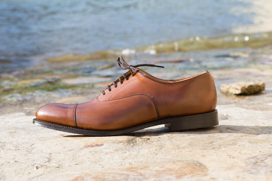Church's - Richelieu bout droit cuir nevada walnut semelle cuir goodyear