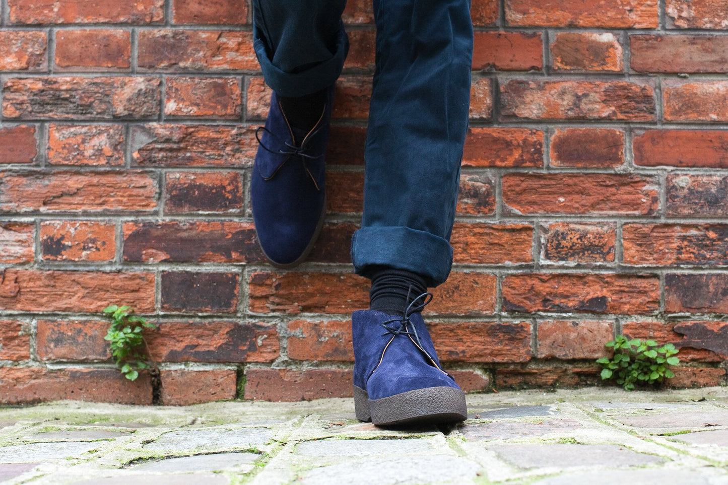 Sander - Hi Top Navy Suede