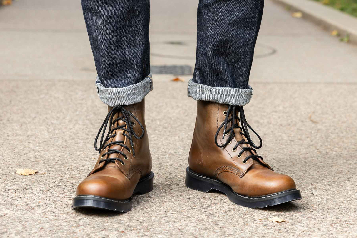 Solovair Boots 551 brown gaucho crazy horse eye Made in England