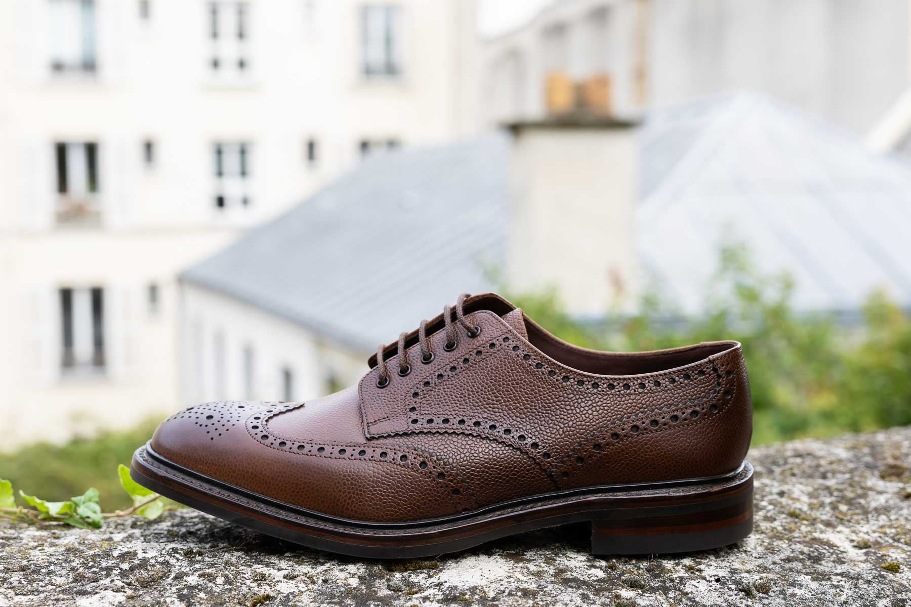 Badminton Loake - Derby Marron foncé Loake. Semelle gomme dainite ...