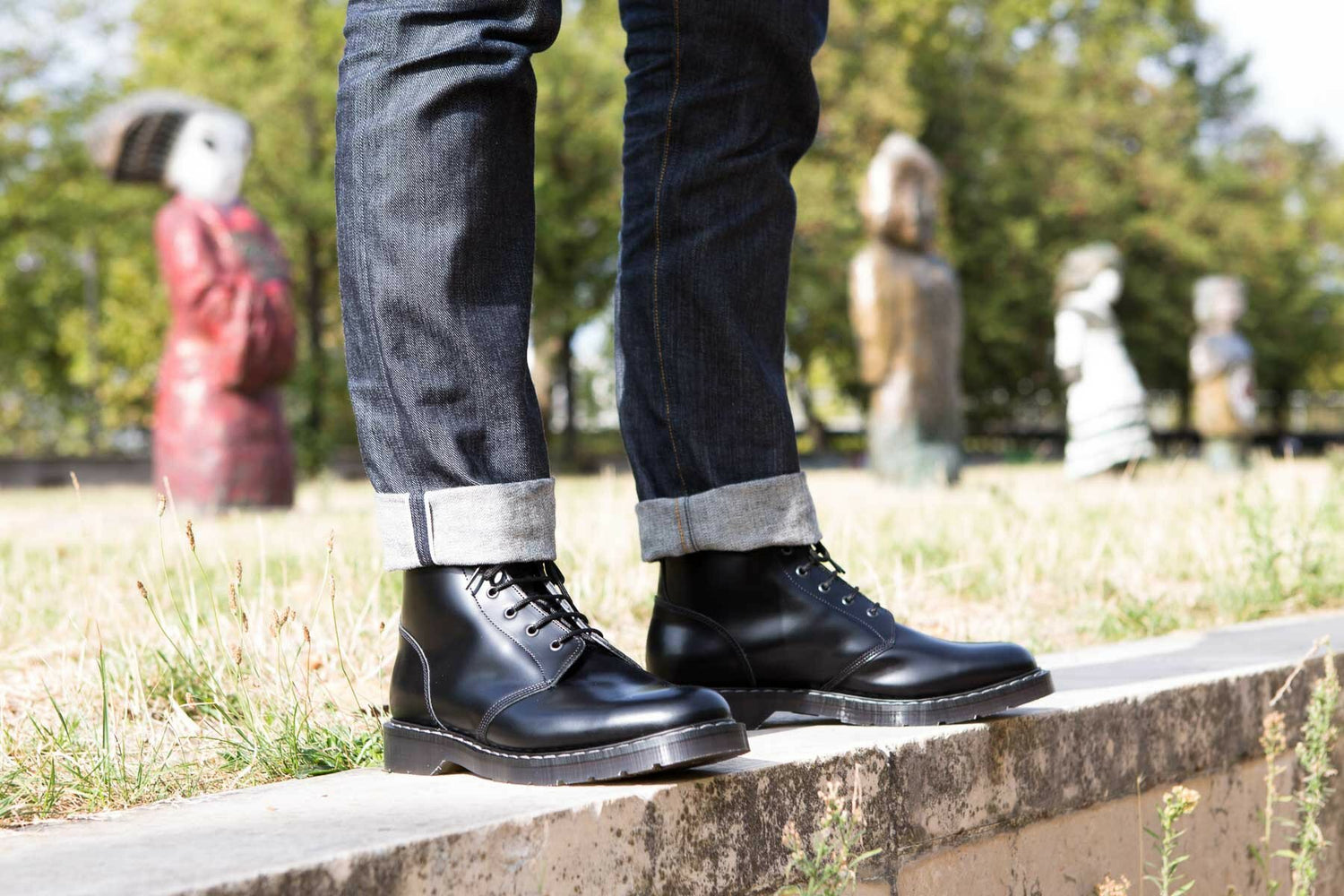 Solovair Nps Chaussures Fabriqué En Angleterre Noir Greasy Chelsea Solovair Nps Chaussures Fabriqué En Angleterre Noir Greasy Chelsea