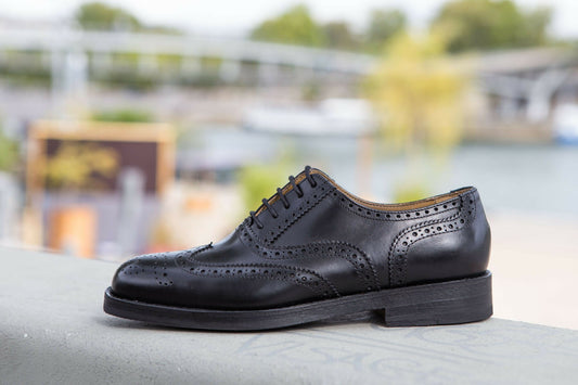 BRITISH SHOES - 1112 brogue noir