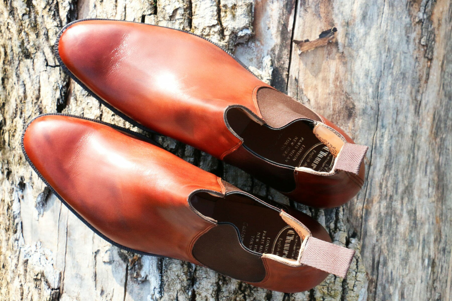 Church's - Chelsea boots cuir walnut nevada semelle cuir