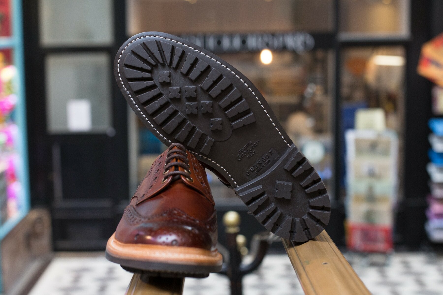 Chaussures Femme Grenson Marron Cuir - Pointure 39, Style Richelieu Plat