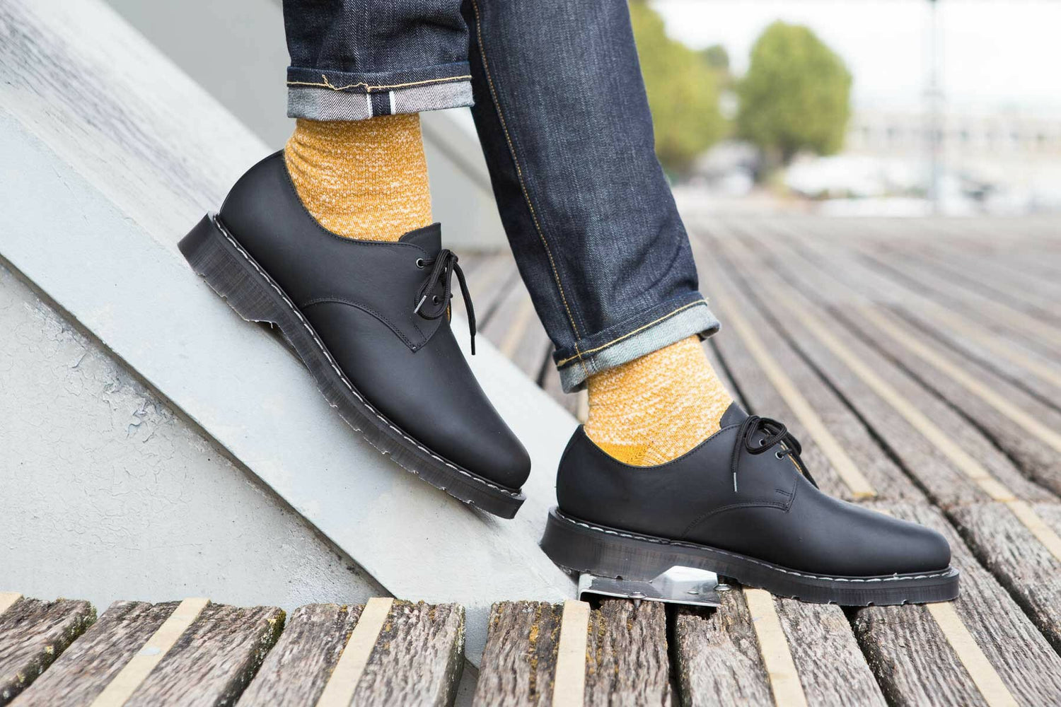 Solovair Gibson Shoe 995 black greasy Made in England – British